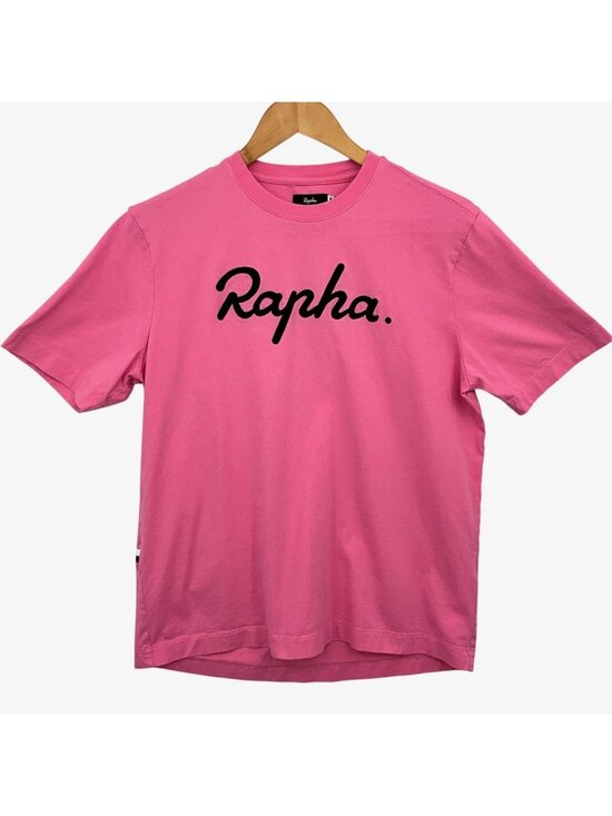 Rapha Tops - Rapha Logo T Shirt Womens Medium Pink Graphic Cycling Cotton Crew Neck Top